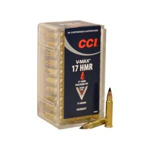 CCI Ammunition 17 Hornady Magnum Rimfire (HMR) 17 Grain Tipped Varmint Box of 200