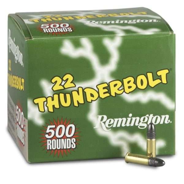 Remington Thunderbolt Ammunition 22 Long Rifle 40 Grain Lead Round Nose Bulk